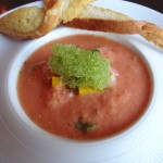 Ceviche with Watermelon Gazpacho