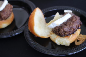 Rockit Bar and Grill: Hamburger Hop entry with brie and fried onions 