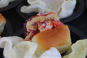 Sunda: Asian style lobster roll with shrimp chips