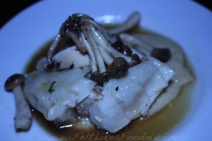 Black Team: Tea smoked chicken, dumpling, double chicken consommé