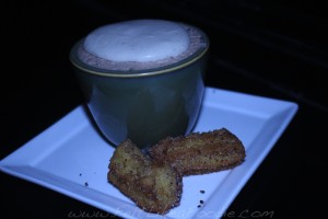 Black Team: Mocha Chestnut Mousse with Parisian gnocchi, cinnamon, cocoa nibs