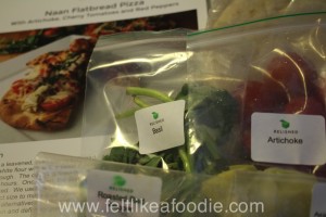 Here is an example of how the food is portioned out.  It really made dinner easy.