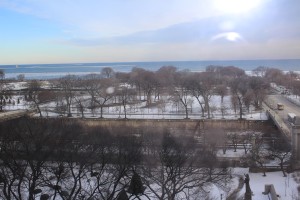 View from my bed at The Blackstone.