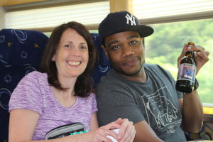 My bus buddy, Rah, executive chef at The Monkey's Paw.