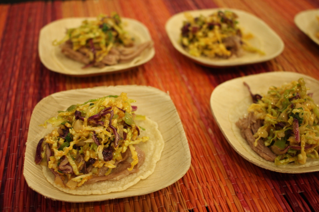 Mercadito's Spicy Pork taco with Mexican slaw