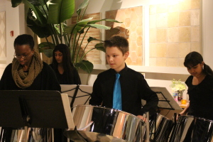There were so many musicians from the Chicago Youth Symphony Orchestra playing their little hearts out.