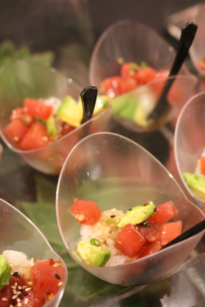 HUB 51 made one of my favorite dishes of the night, Tuna Poke.