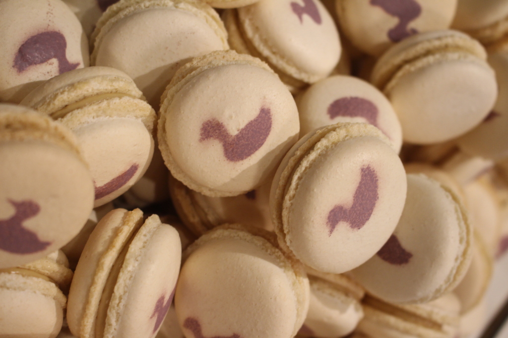 Savory foie gras macarons were absolutely delicious from Cafe des Architectes