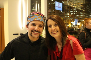 Chef Richie Farina of Moto Restaurant (and Top Chef fame) is always fun to bump into!