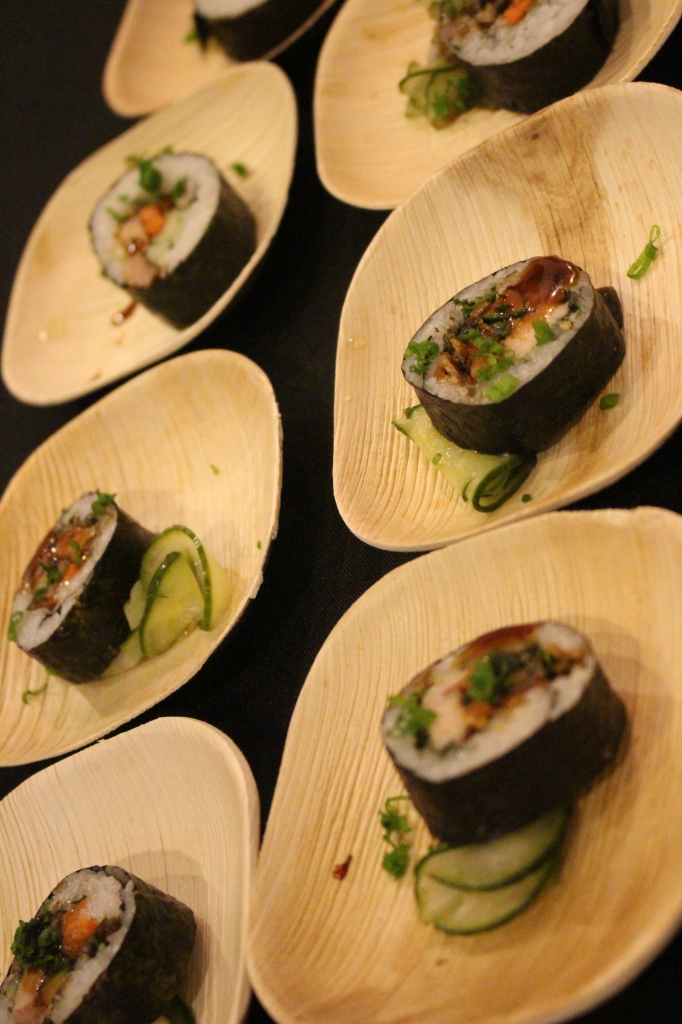 The Chopping Block sure did represent with a Terriyaki Pork Belly, Crispy Salmon Skin Maki