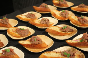 Marion Street Cheese Market Braised Beef crostinis with marmalade shallots and micro radish was also a group favorite. 